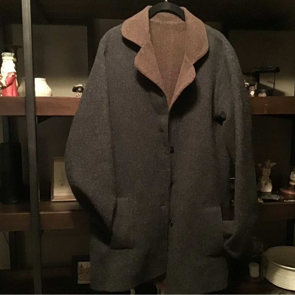 Alpaca and Wool Reversible Coat